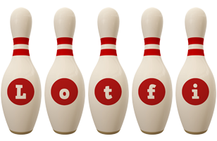 Lotfi bowling-pin logo