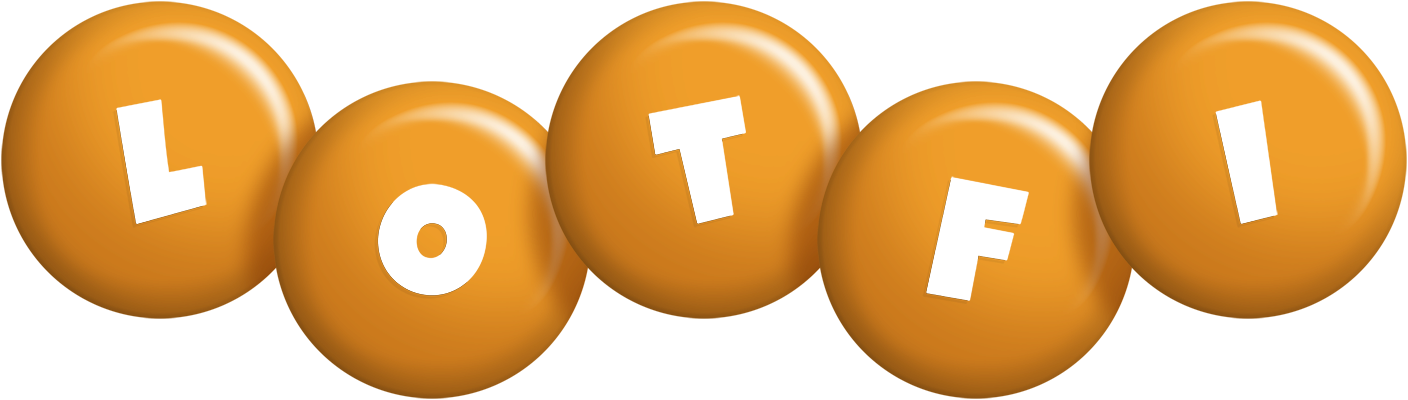 Lotfi candy-orange logo