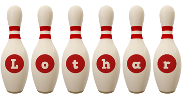 Lothar bowling-pin logo