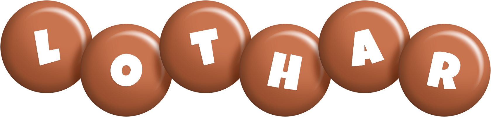 Lothar candy-brown logo
