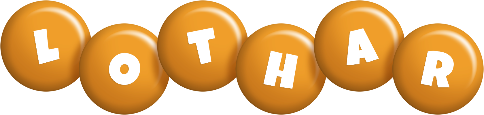 Lothar candy-orange logo