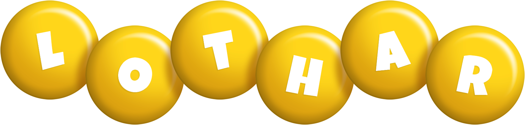 Lothar candy-yellow logo