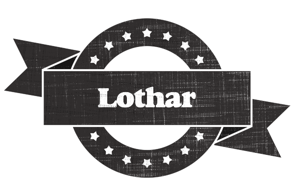 Lothar grunge logo