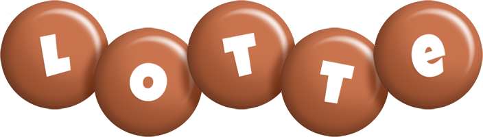 Lotte candy-brown logo