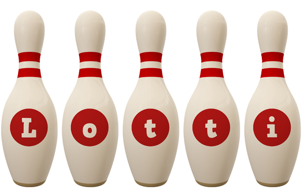 Lotti bowling-pin logo