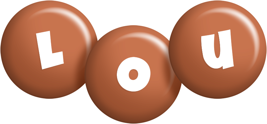 Lou candy-brown logo