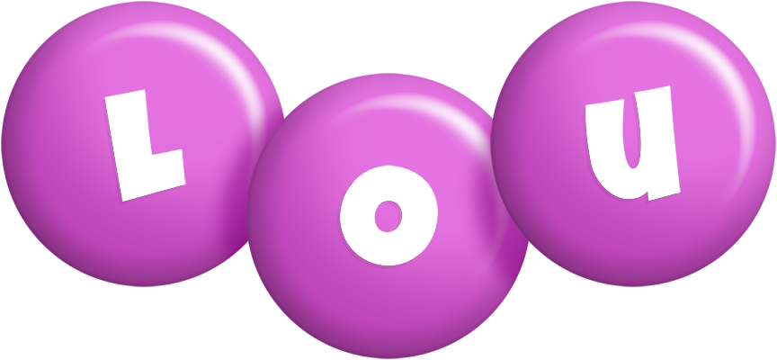 Lou candy-purple logo