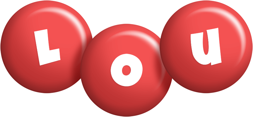 Lou candy-red logo