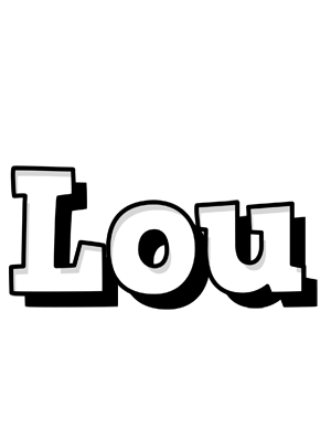 Lou snowing logo