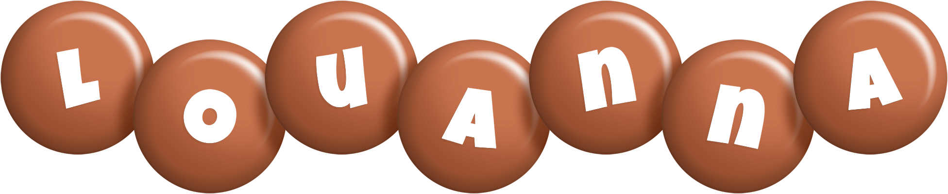 Louanna candy-brown logo