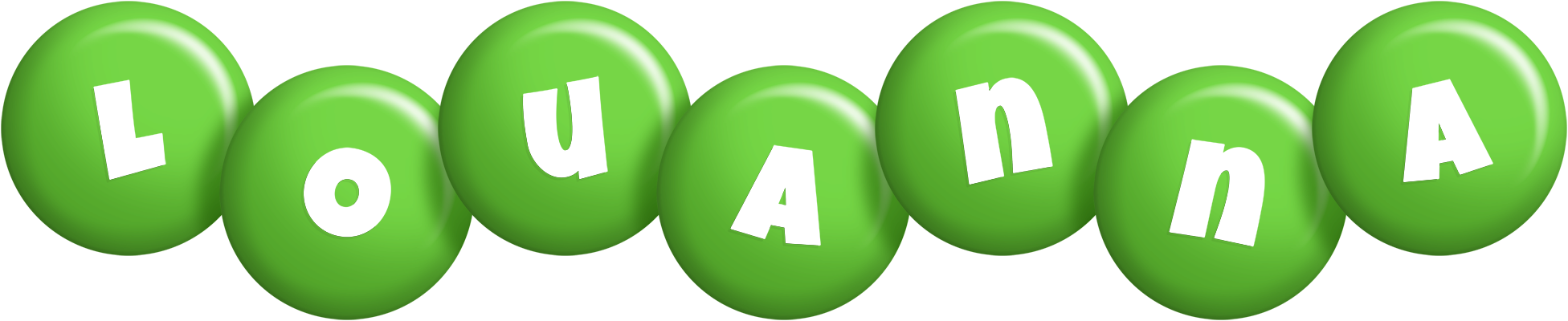 Louanna candy-green logo