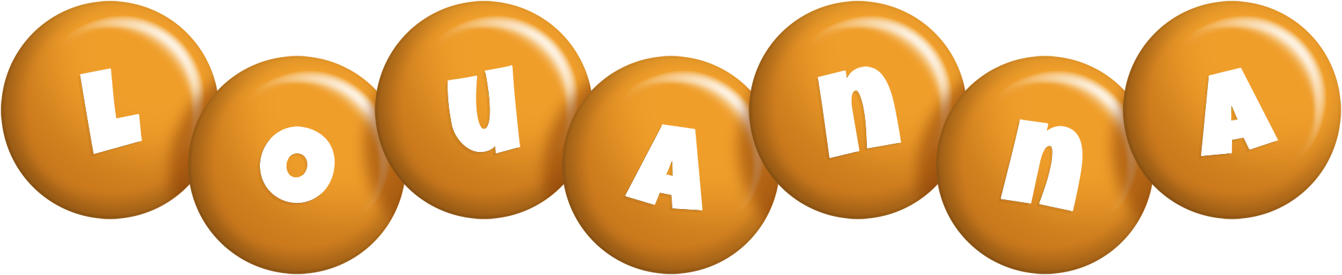Louanna candy-orange logo