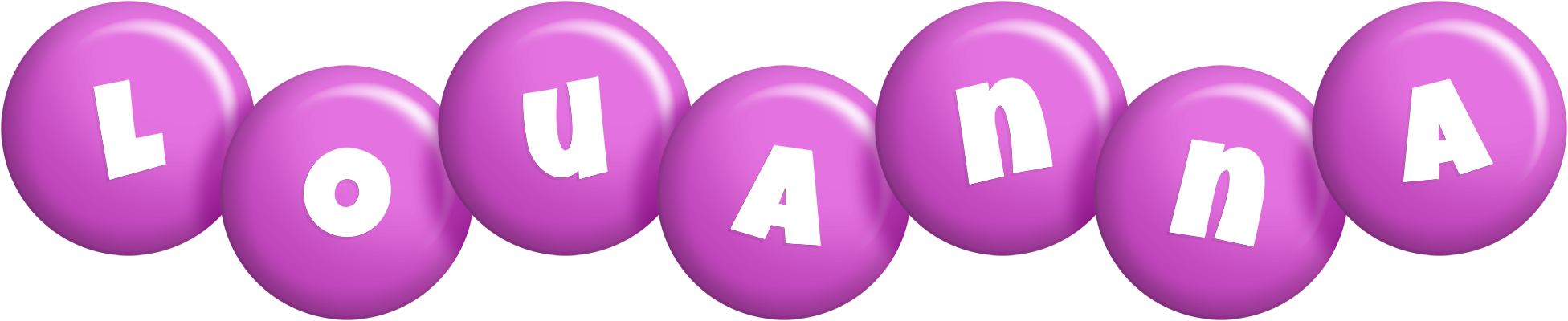 Louanna candy-purple logo