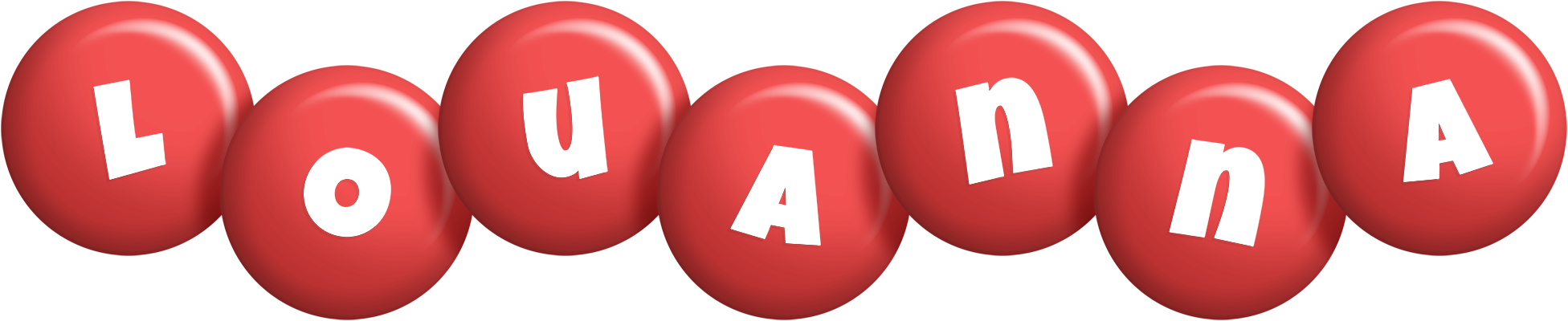 Louanna candy-red logo