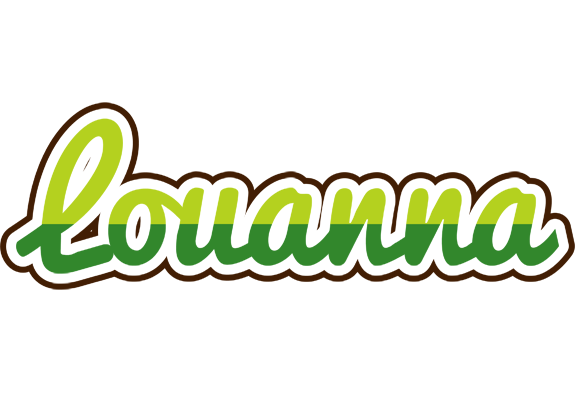 Louanna golfing logo