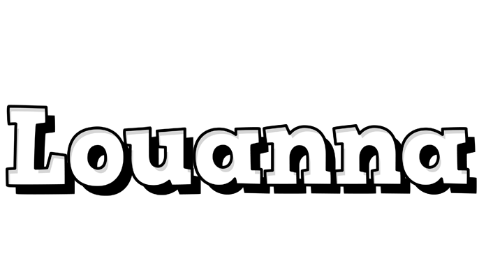 Louanna snowing logo