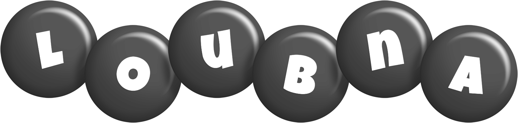 Loubna candy-black logo