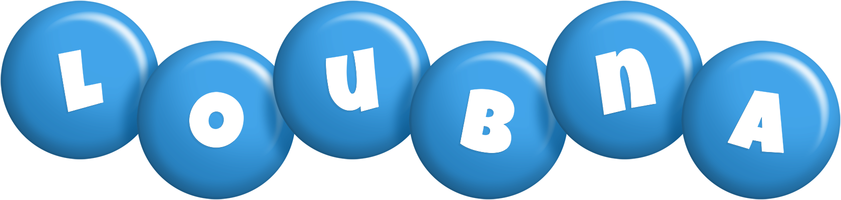 Loubna candy-blue logo