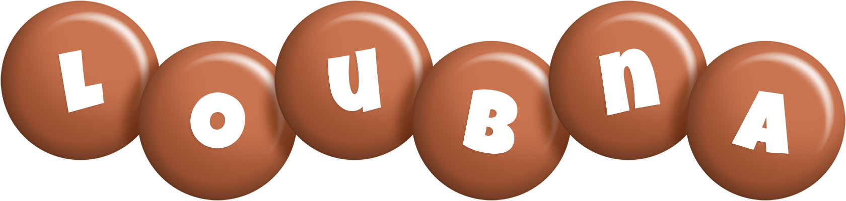 Loubna candy-brown logo