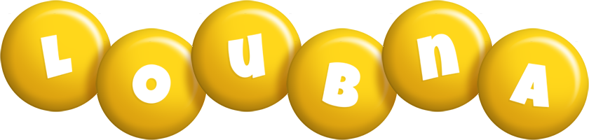 Loubna candy-yellow logo