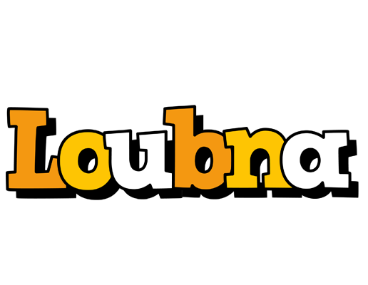Loubna cartoon logo