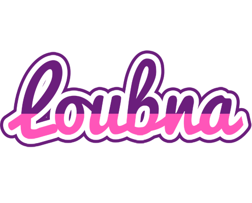 Loubna cheerful logo