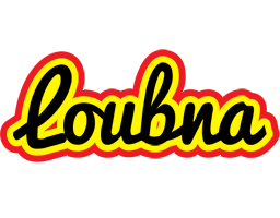 Loubna flaming logo