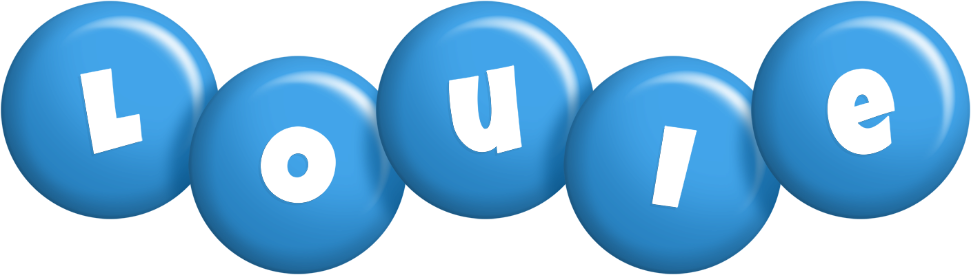 Louie candy-blue logo
