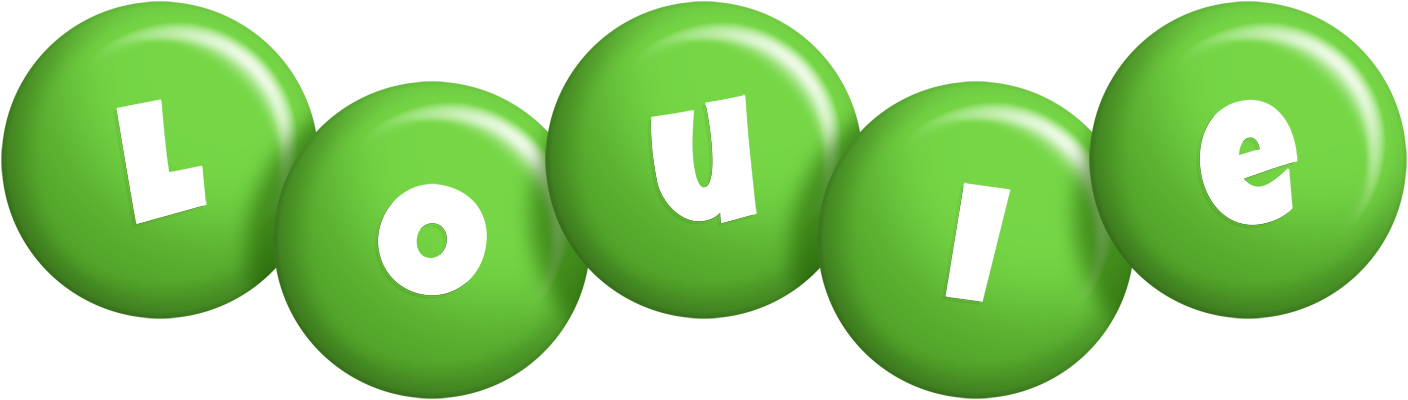 Louie candy-green logo