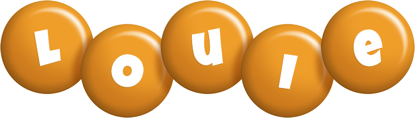 Louie candy-orange logo