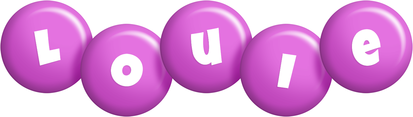 Louie candy-purple logo