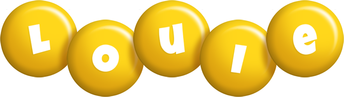 Louie candy-yellow logo