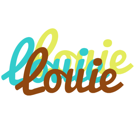 Louie cupcake logo
