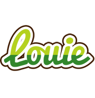 Louie golfing logo