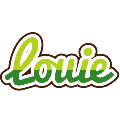 Louie golfing logo