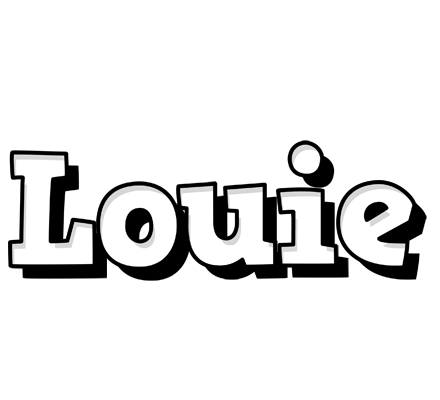 Louie snowing logo