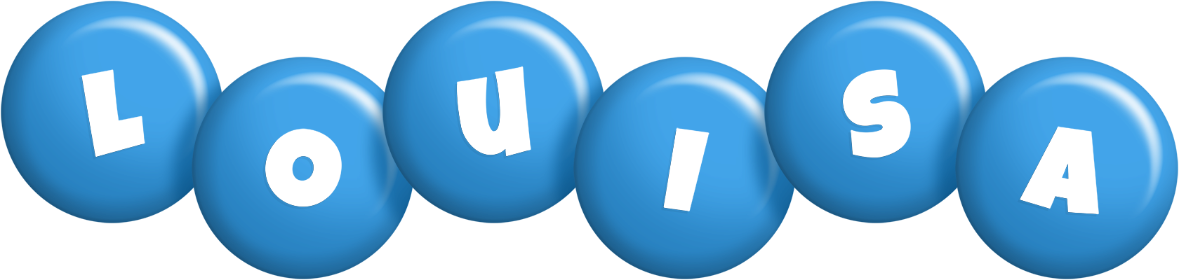 Louisa candy-blue logo