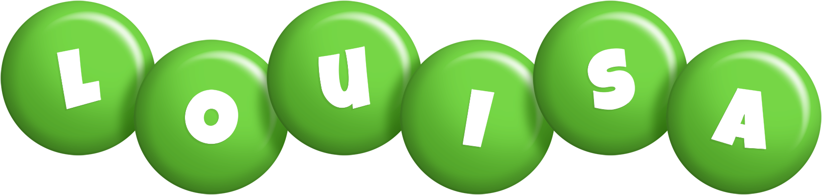 Louisa candy-green logo