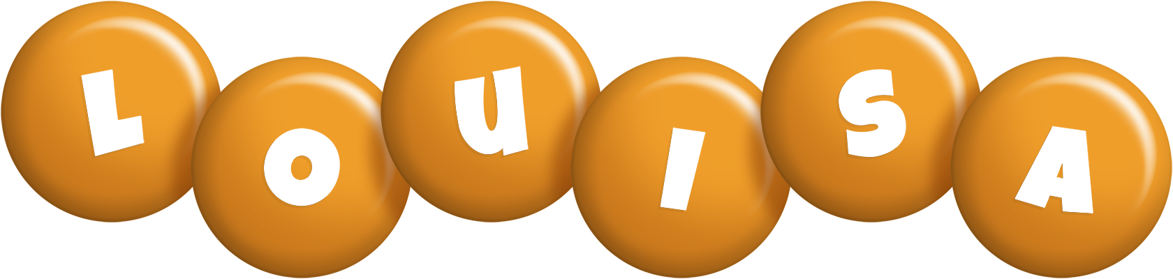 Louisa candy-orange logo