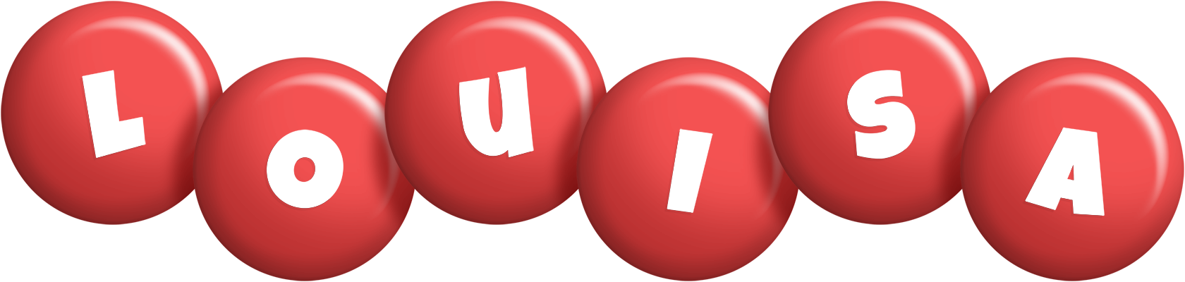Louisa candy-red logo