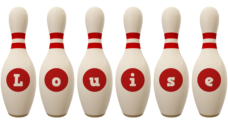 Louise bowling-pin logo