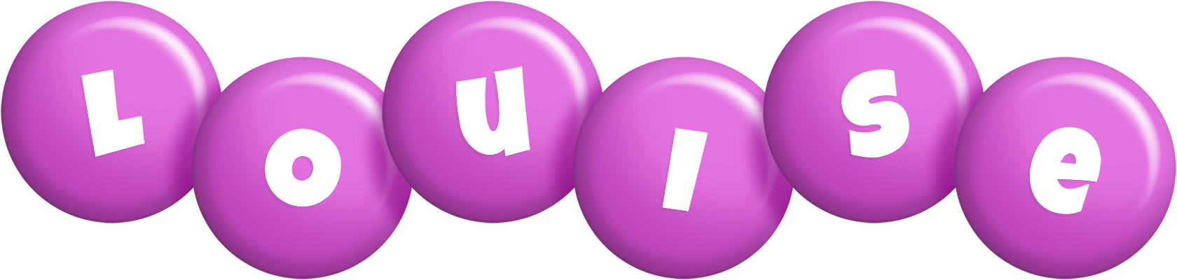 Louise candy-purple logo