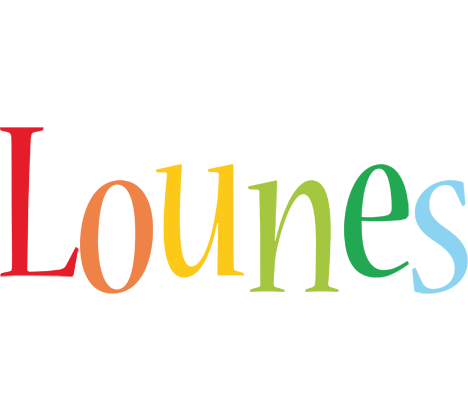 Lounes birthday logo