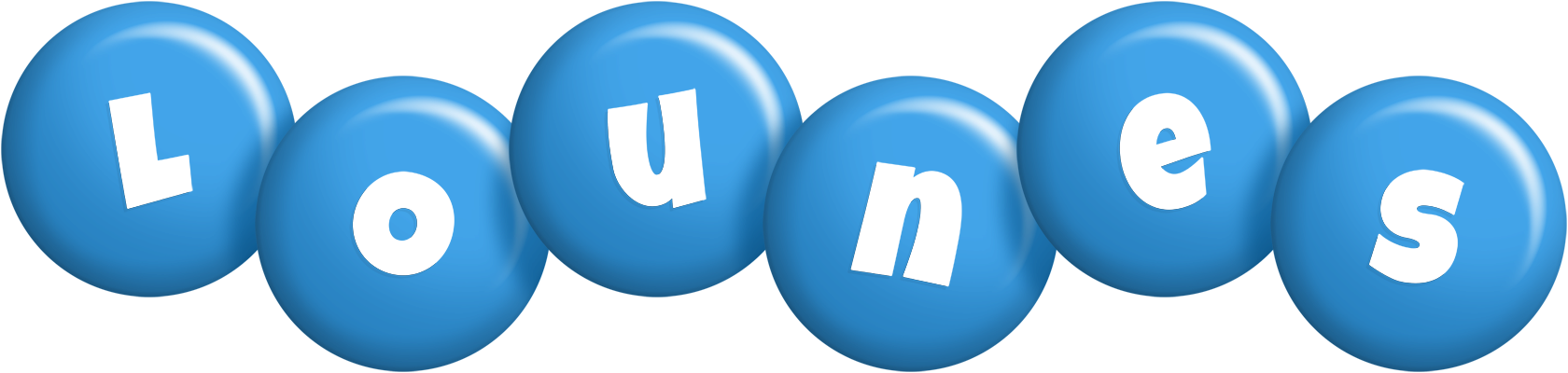 Lounes candy-blue logo