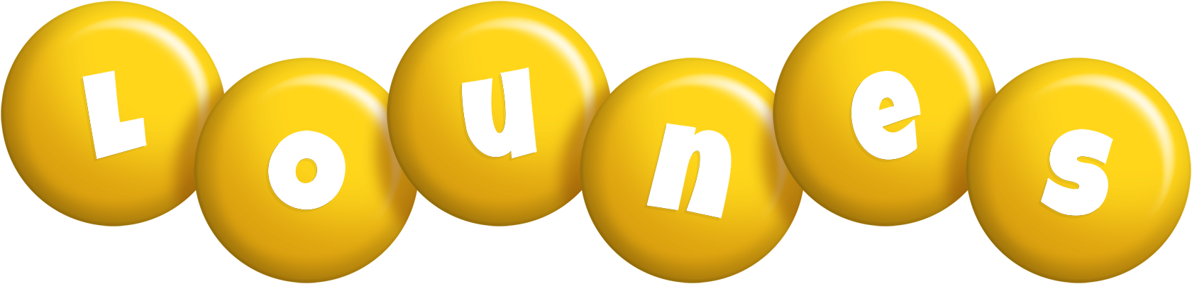 Lounes candy-yellow logo