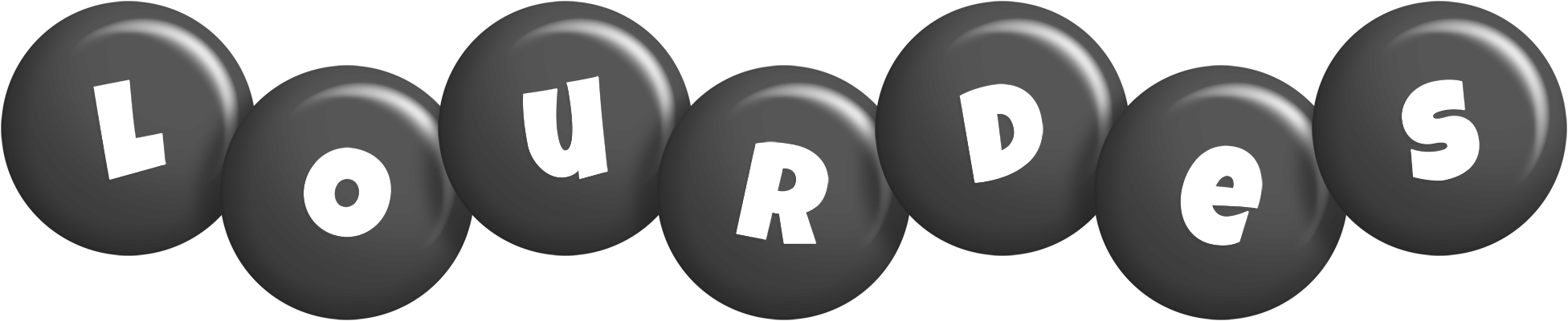 Lourdes candy-black logo