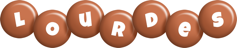 Lourdes candy-brown logo