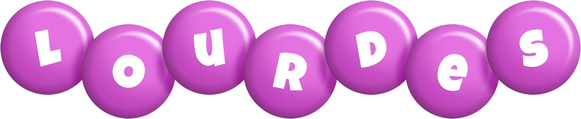 Lourdes candy-purple logo