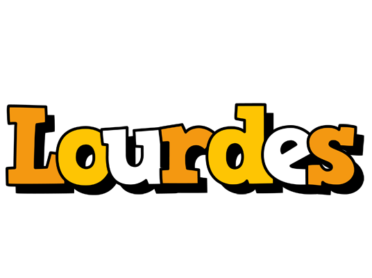 Lourdes cartoon logo