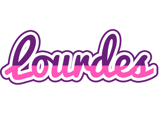 Lourdes cheerful logo